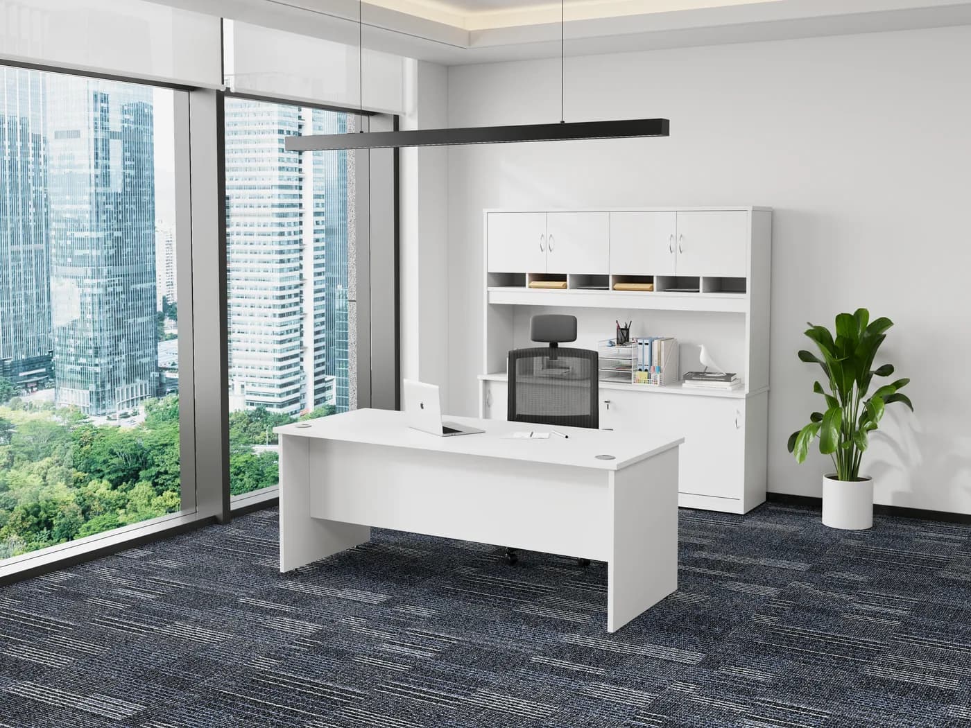 Desk 1800 x 750 shown in an office setting
