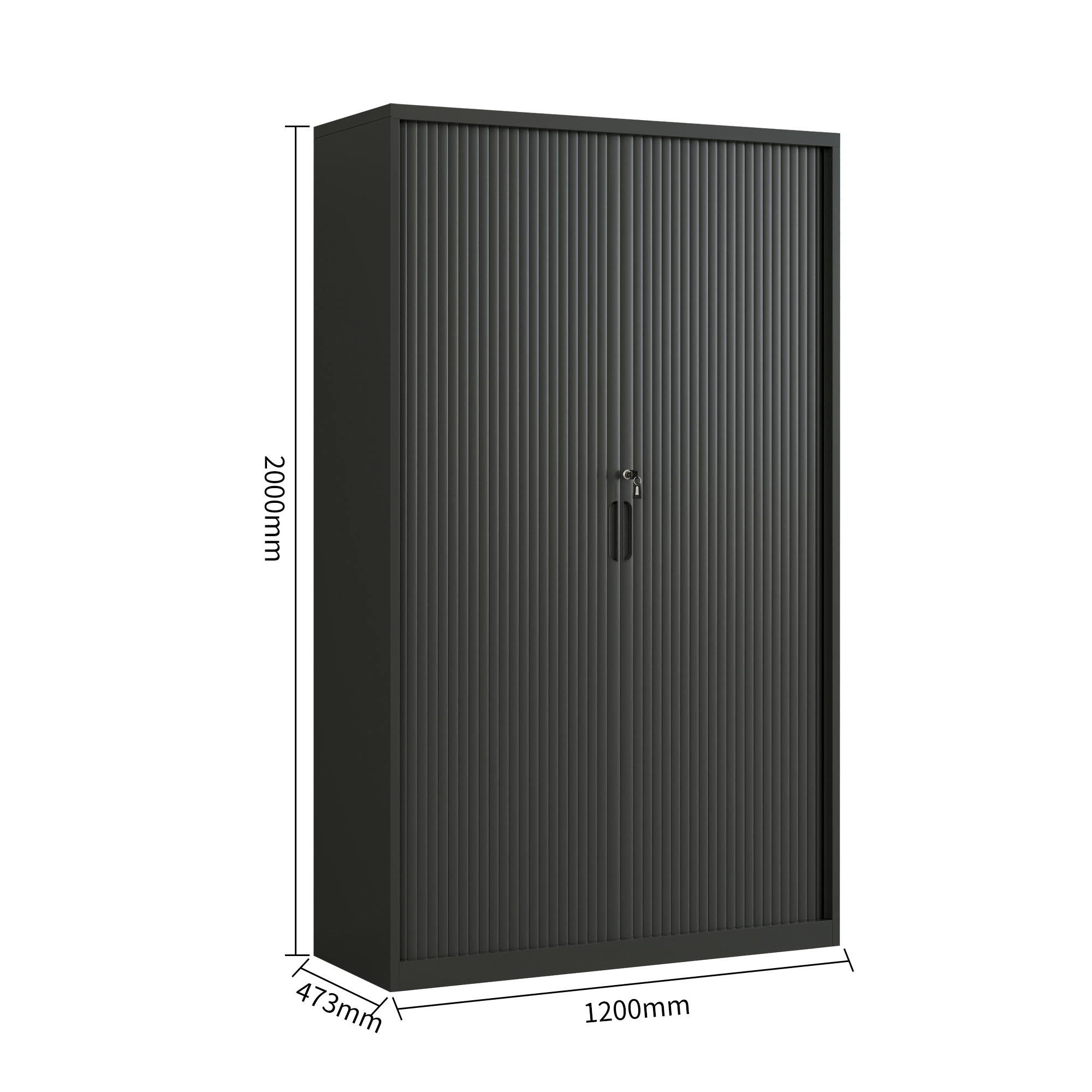 1200W Full Height Tambour Door Unit - Image 4